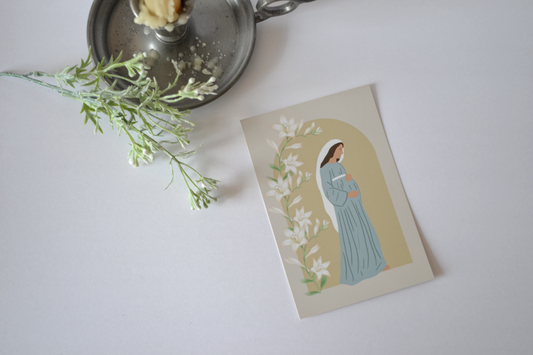 Catholic Pregnancy Prayer Card: Catholic Prayer Card for Mom