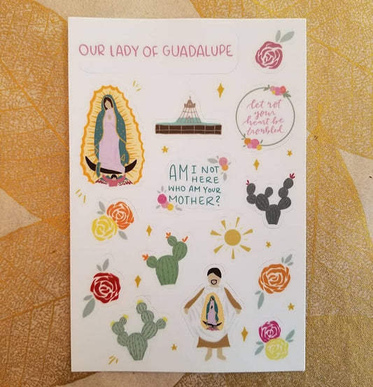 Our Lady of Guadalupe Sticker Sheet