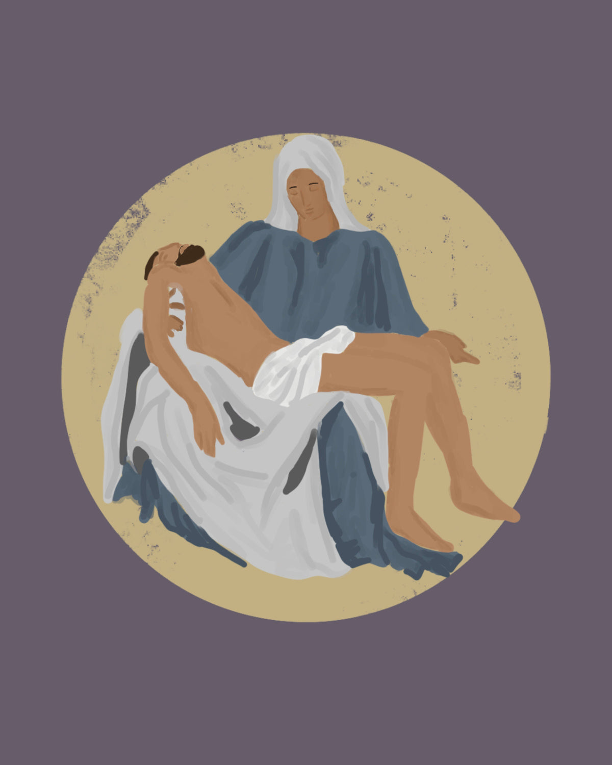 Pieta Print: Blessed Mother and Jesus