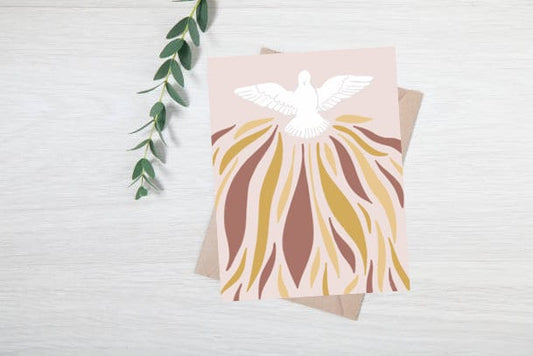 Confirmation Card: Catholic Sacrament, Blank Inside