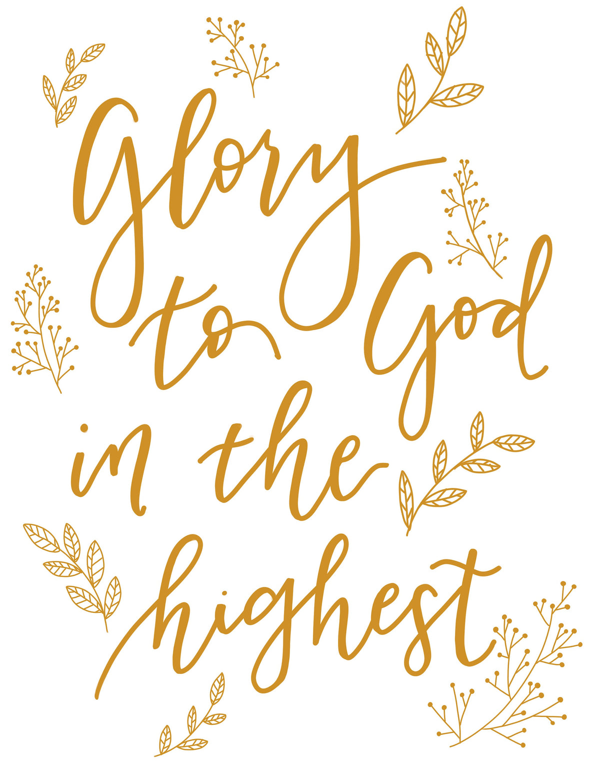 Glory to God in the Highest Christmas Card