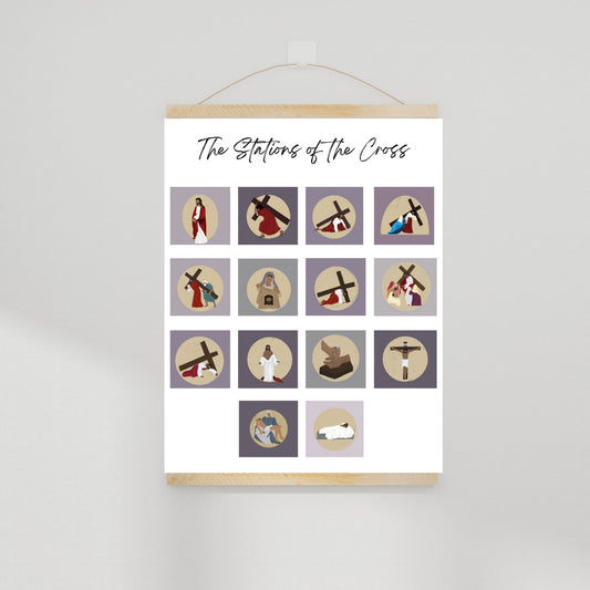 The Stations of the Cross: 8x10 Print