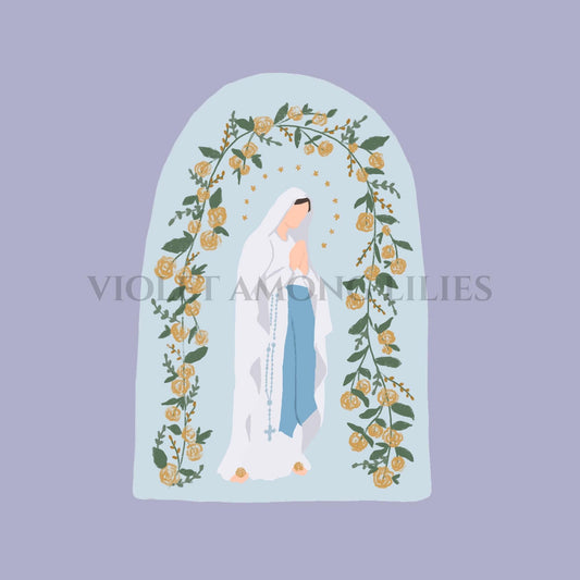 Our Lady of Lourdes Sticker