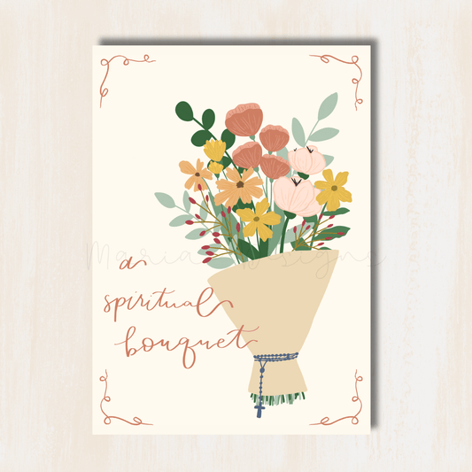 Spiritual Bouquet Postcard