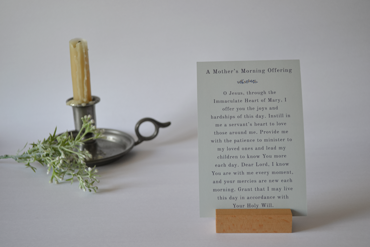 Catholic Mom Prayer Cards Set: Gift for Mom, Mother's Day