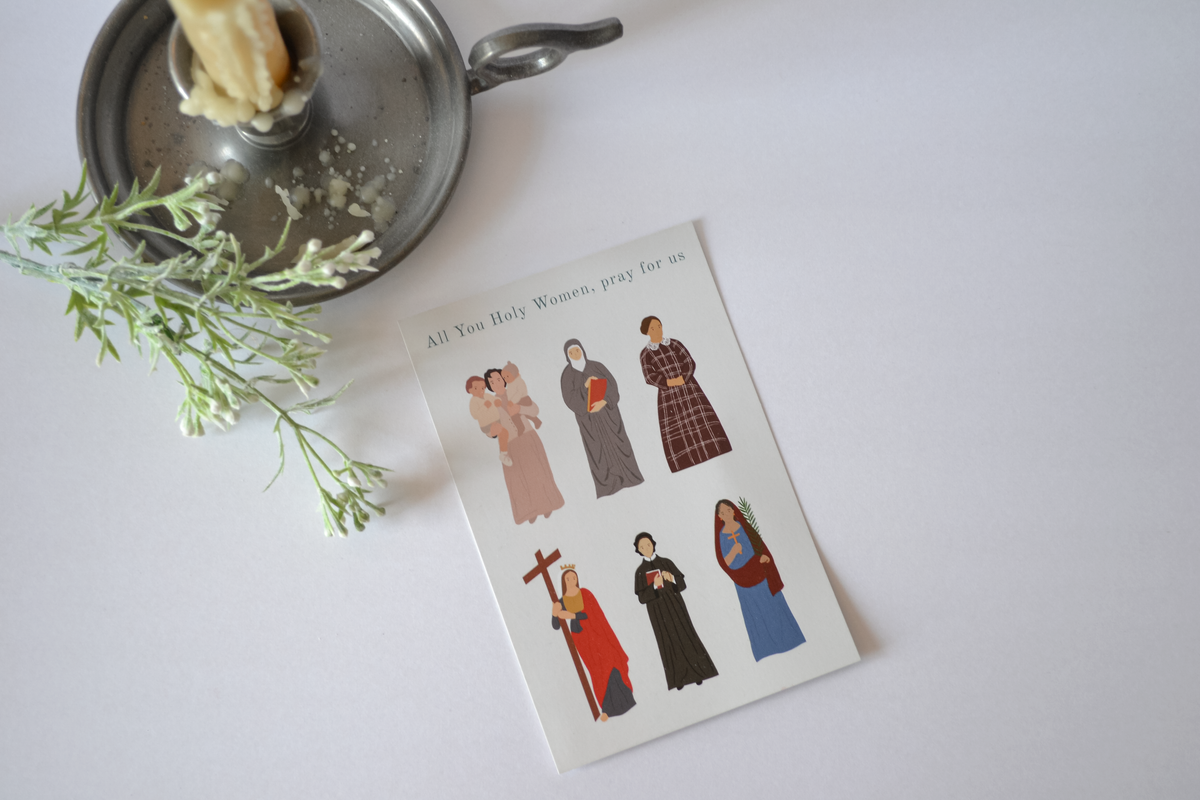 Saint Verses and Bible Verses for Moms: Catholic Prayer Card Set
