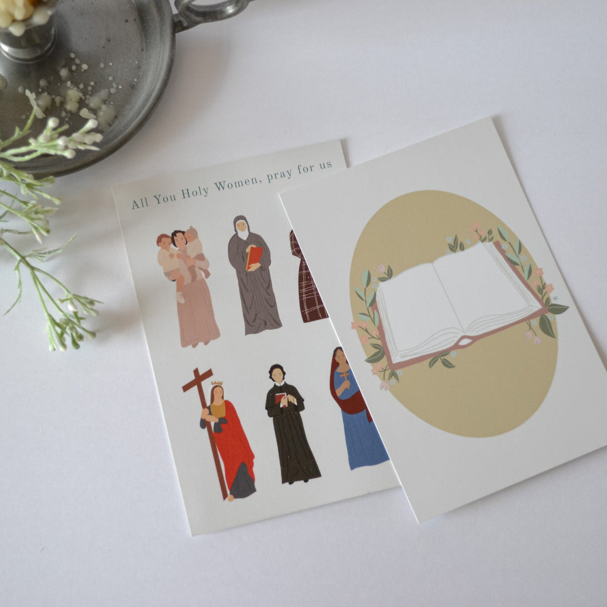 Saint Verses and Bible Verses for Moms: Catholic Prayer Card Set