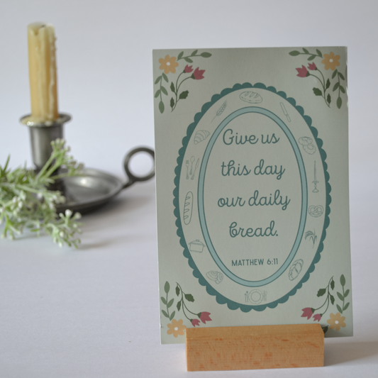 Daily Homemaker's Prayer: Catholic Mom Prayer Card