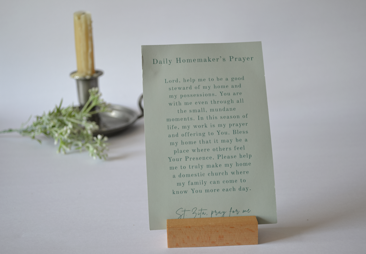 Catholic Mom Prayer Cards Set: Gift for Mom, Mother's Day