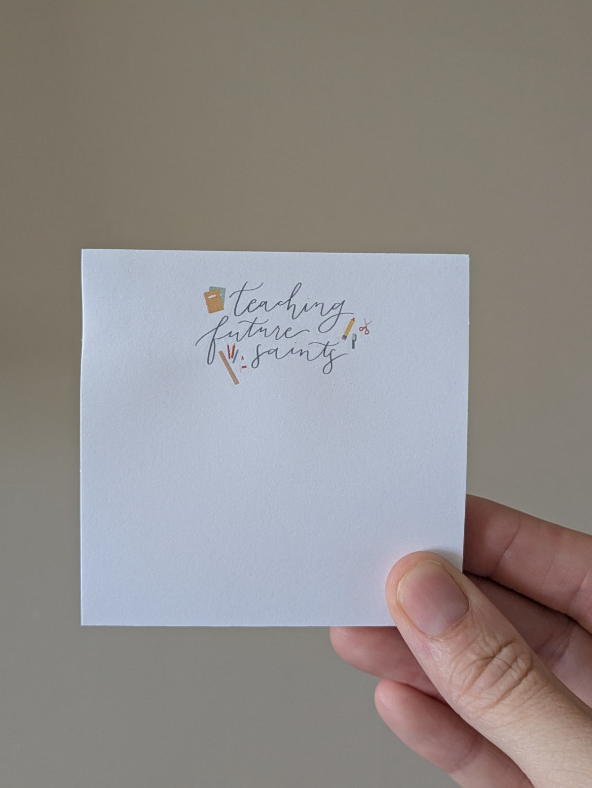 Teaching Future Saints Catholic Sticky Notes