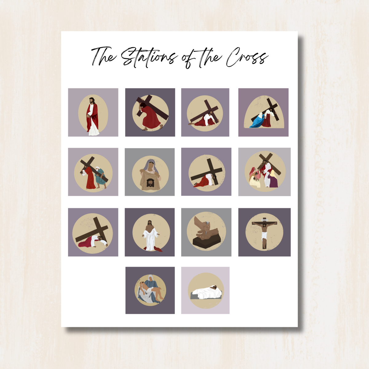 The Stations of the Cross: 8x10 Print