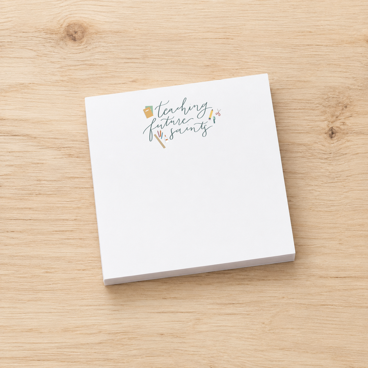 Teaching Future Saints Catholic Sticky Notes