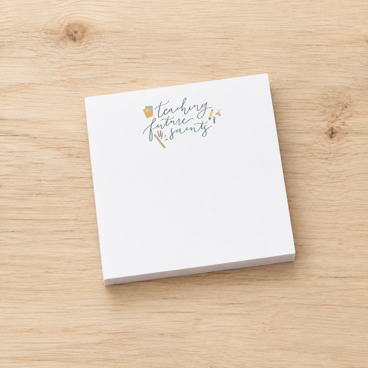 Teaching Future Saints Catholic Sticky Notes