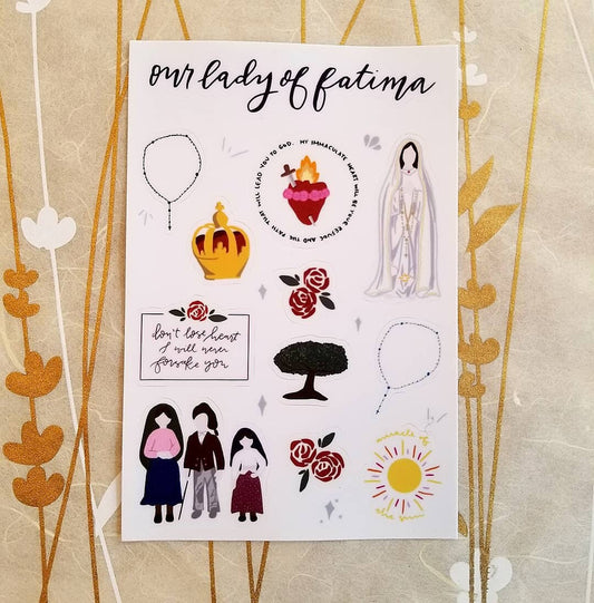Our Lady of Fatima Sticker Sheet