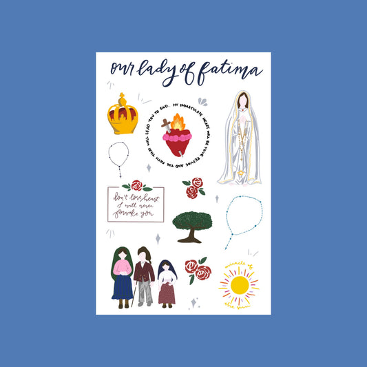 Our Lady of Fatima Sticker Sheet