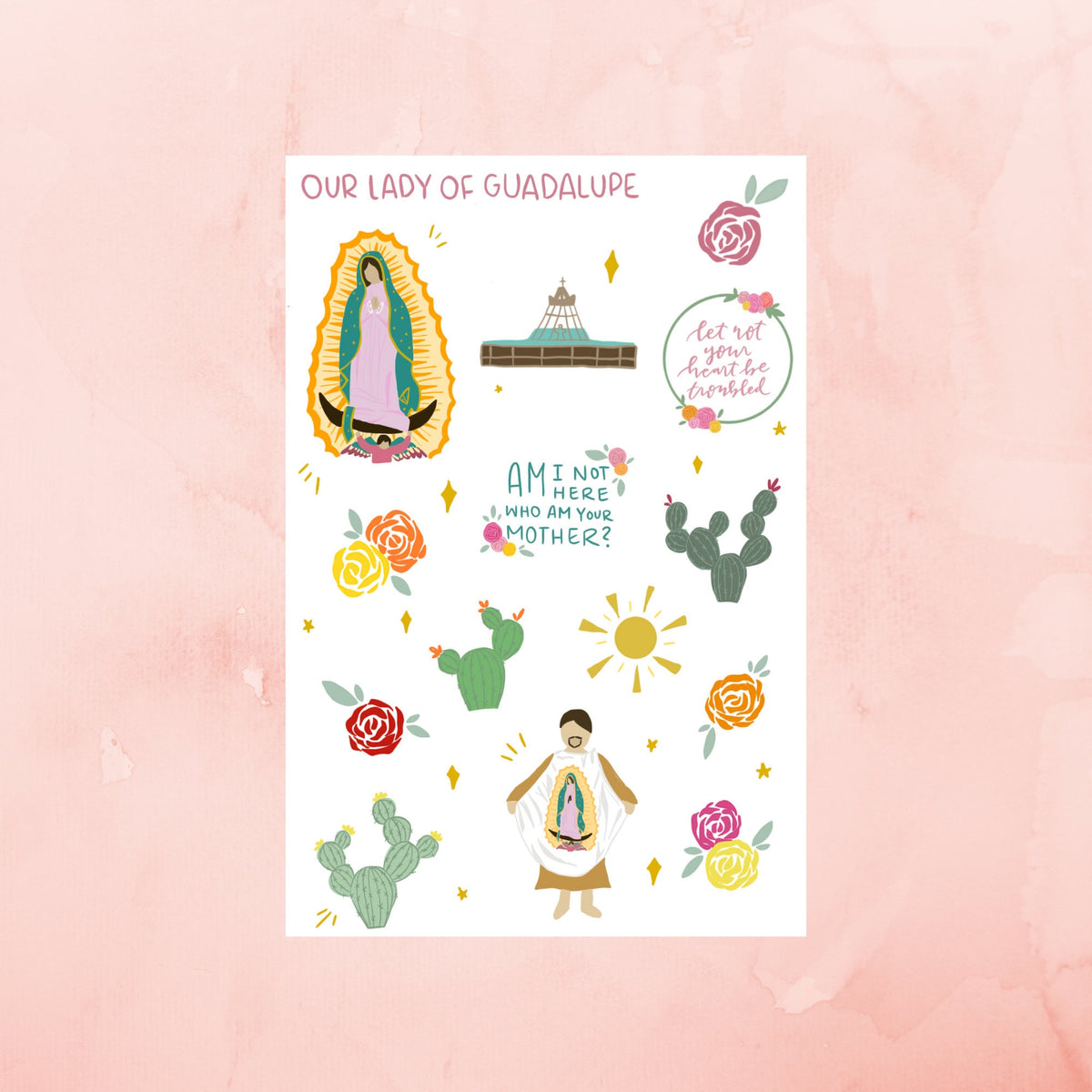 Our Lady of Guadalupe Sticker Sheet