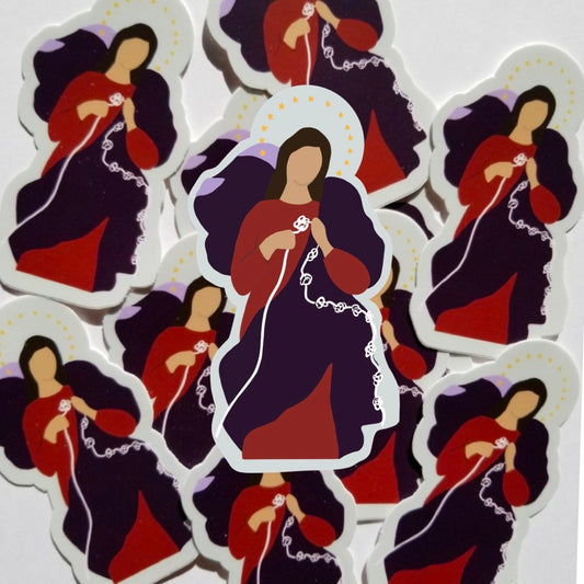 Our Lady Undoer of Knots Sticker