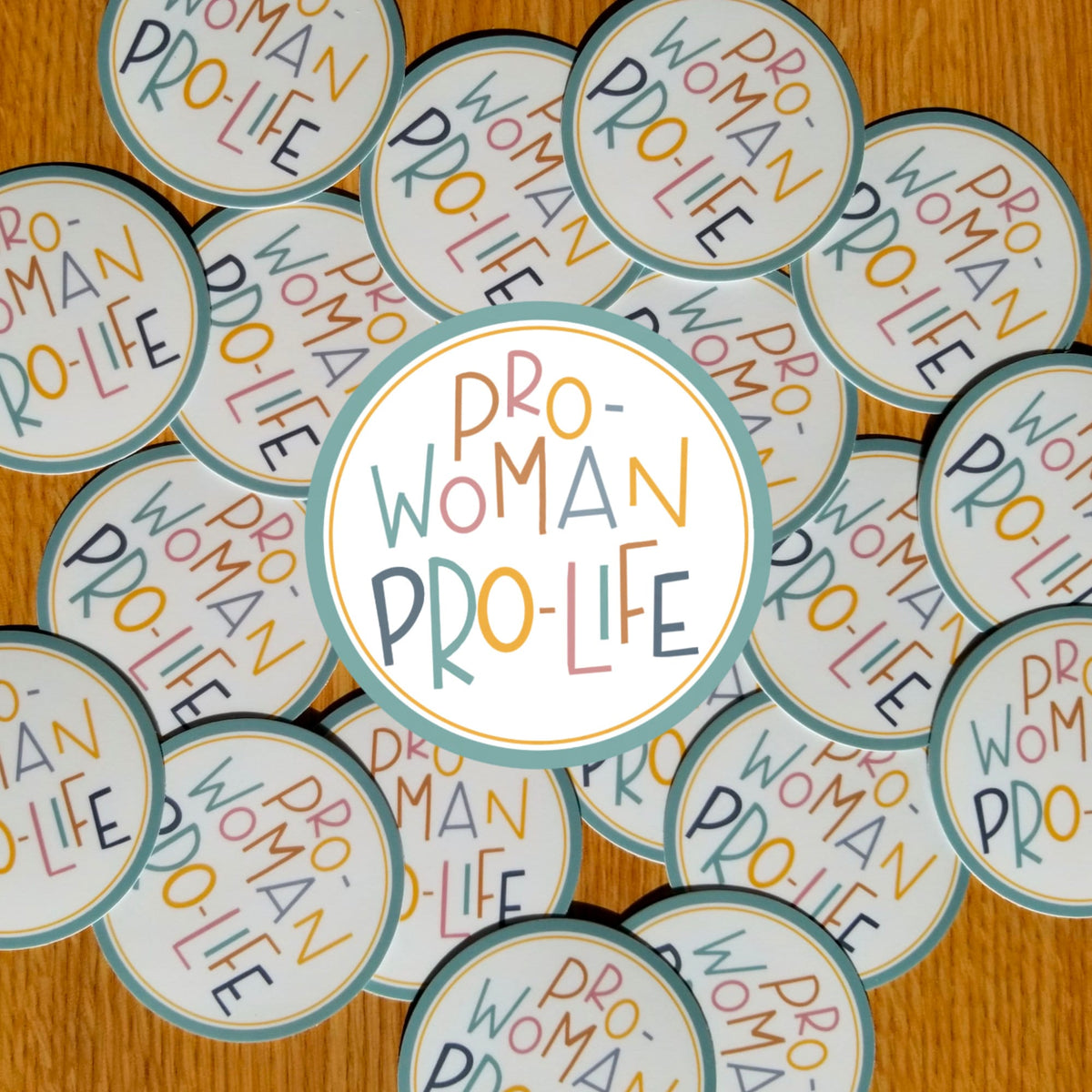 Pro-Woman Pro-Life Sticker, Waterproof Vinyl Decal