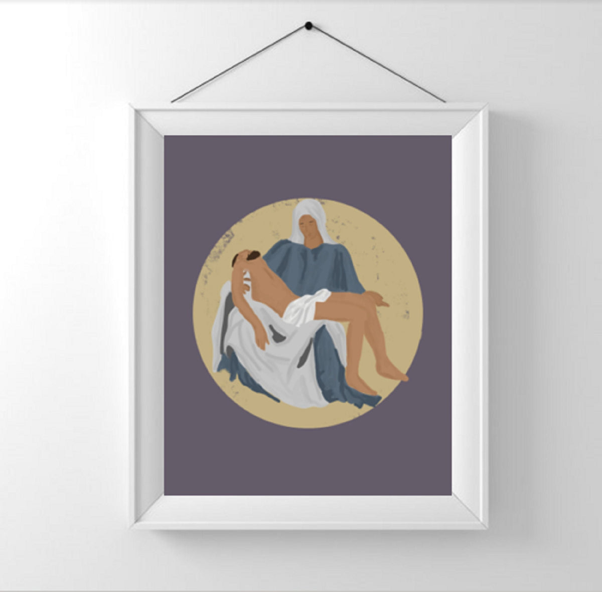 Pieta Print: Blessed Mother and Jesus