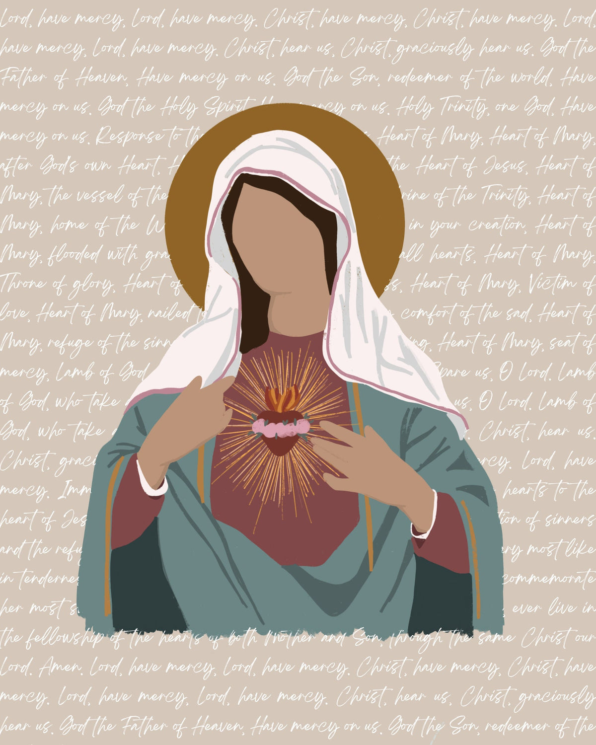 Immaculate Heart of Mary Print