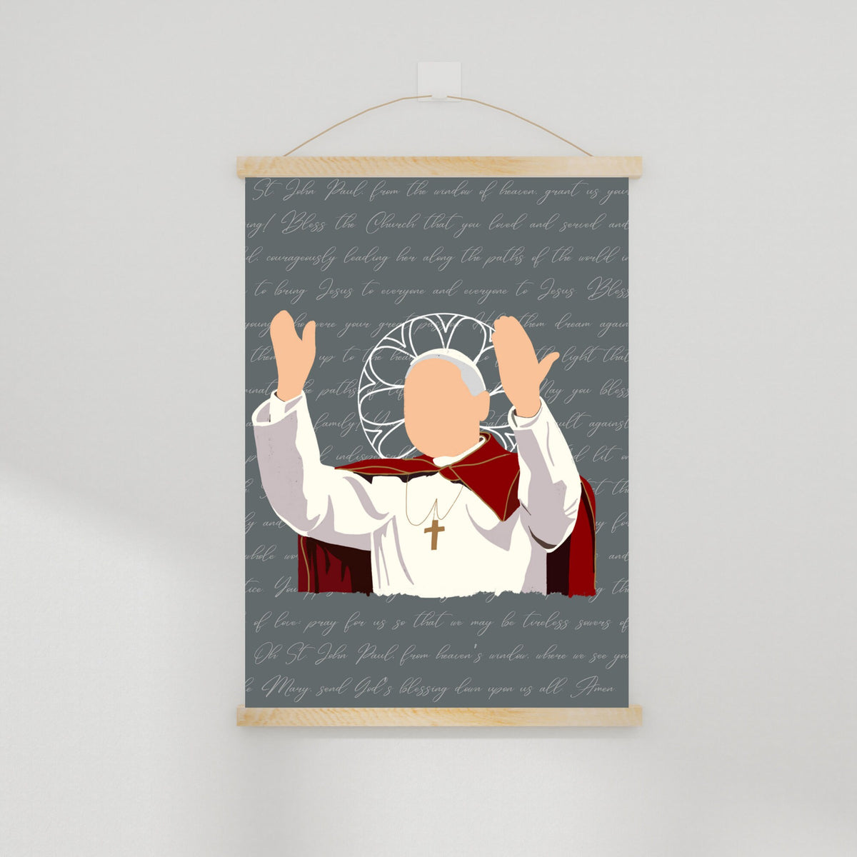 St. John Paul II Print With Prayer