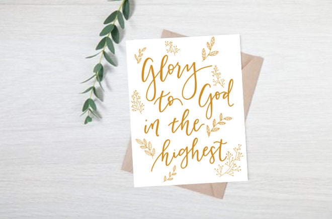 Glory to God in the Highest Christmas Card