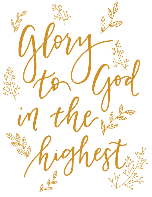 Glory to God in the Highest Christmas Card