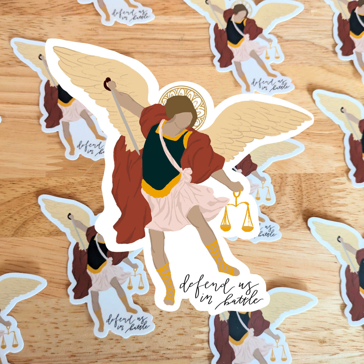 St. Michael Archangel Sticker - Waterproof Vinyl Decal