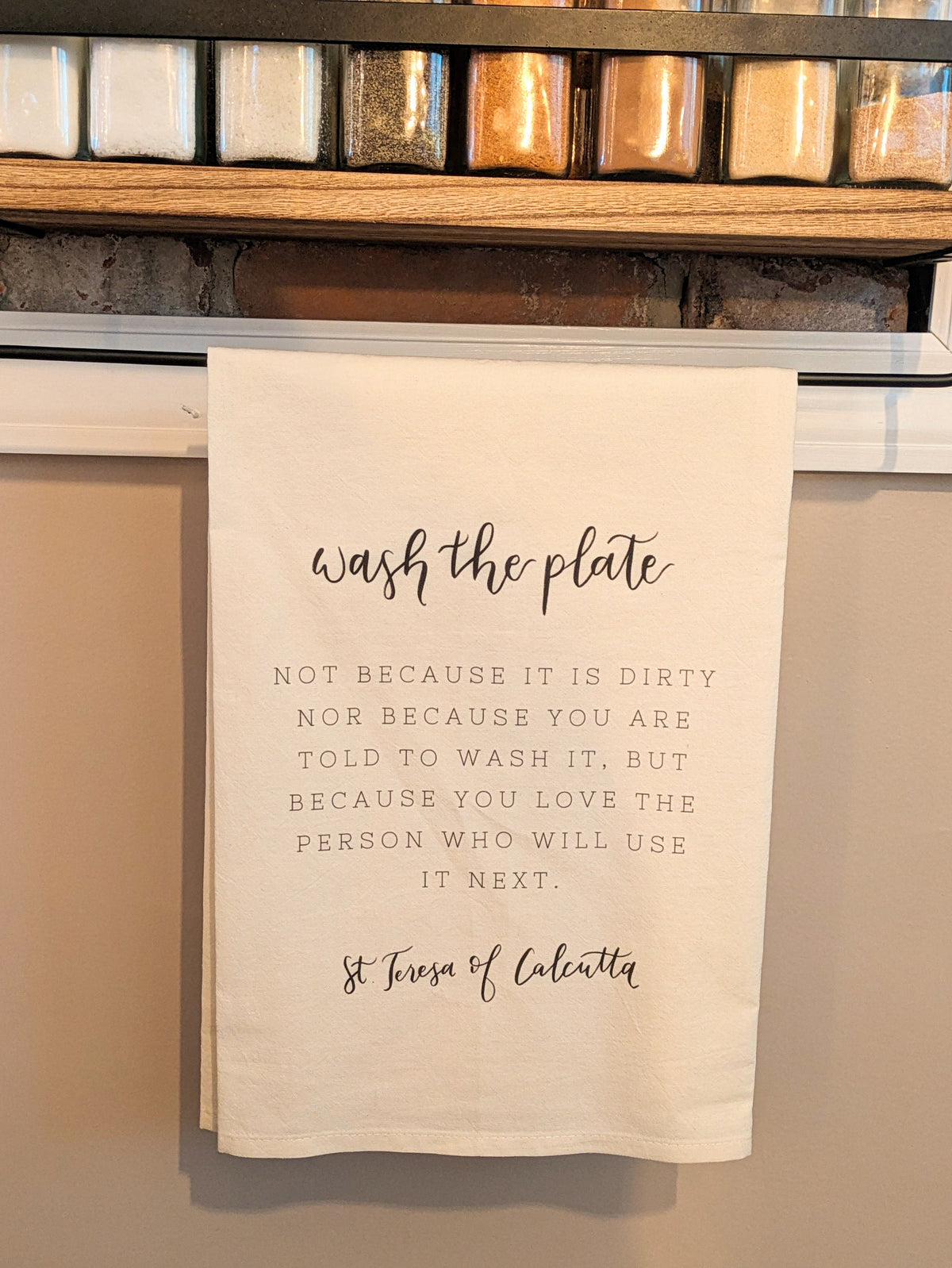 Mother Teresa Tea Towel: Catholic Housewarming Gift