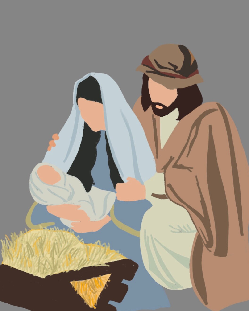 Nativity Christmas Print