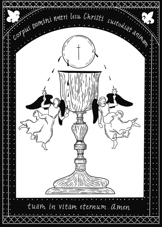 Latin Eucharist/First Communion Greeting Card