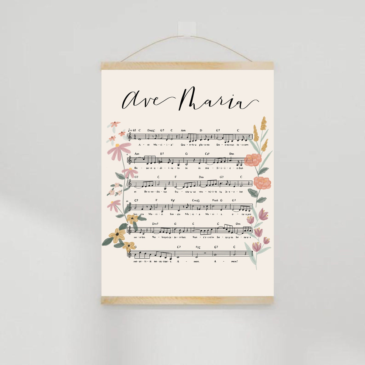 Ave Maria: Music Composition Print