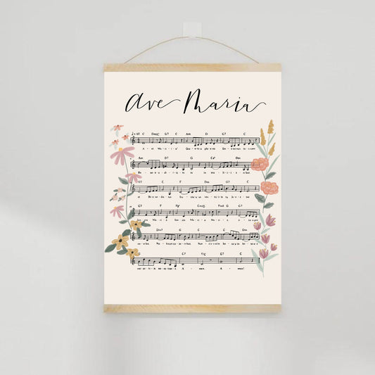 Ave Maria: Music Composition Print