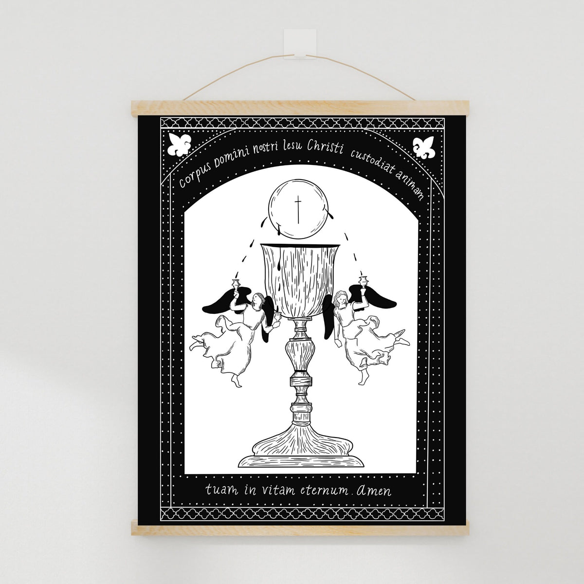 Latin Eucharistic Prayer Print: 5x7 or 8x10