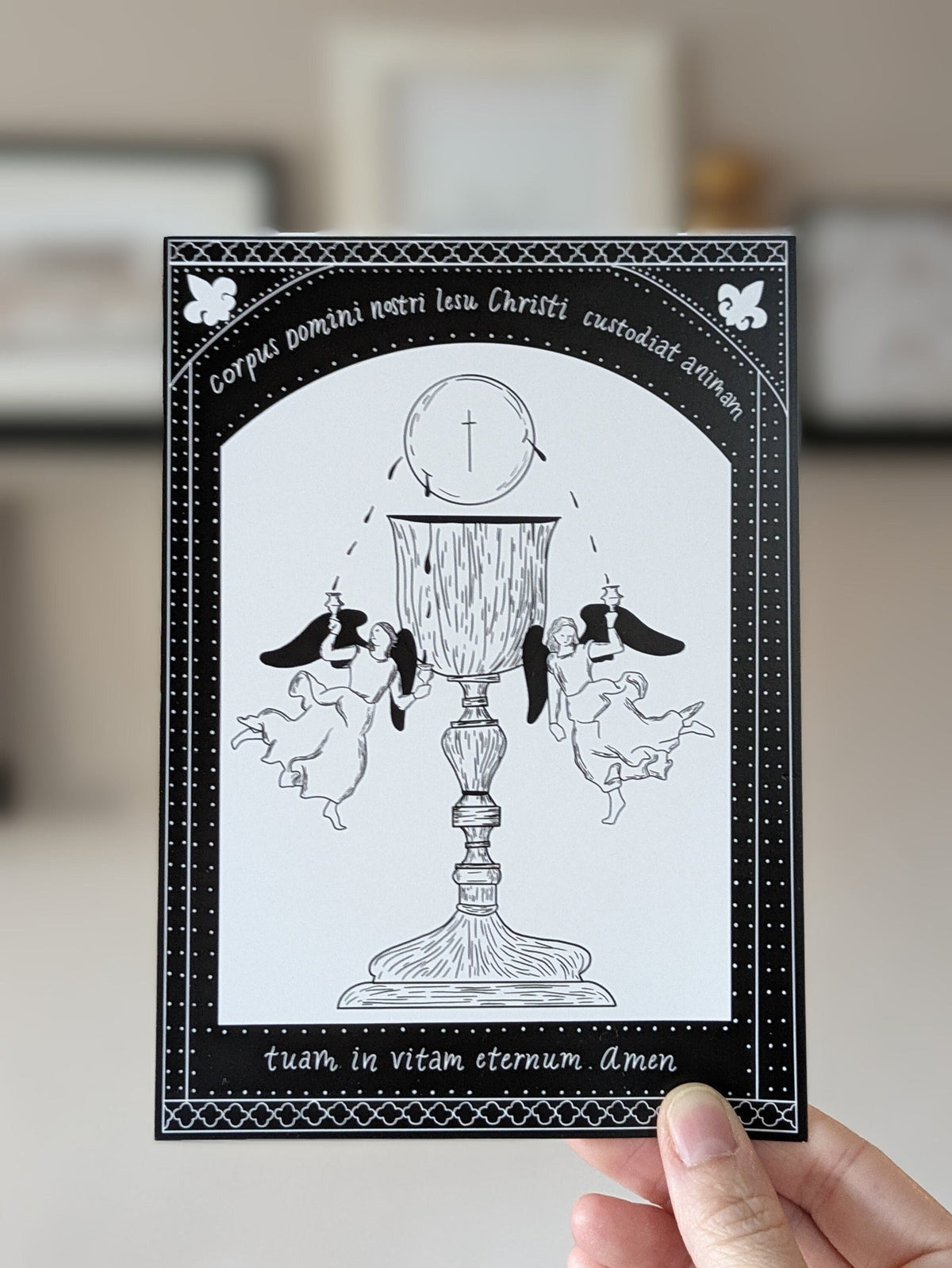 Latin Eucharistic Prayer Print: 5x7 or 8x10