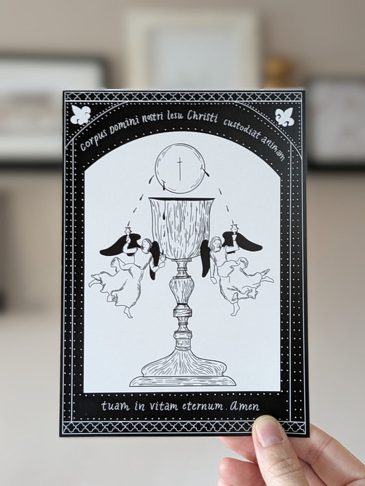 Latin Eucharistic Prayer Print: 5x7 or 8x10
