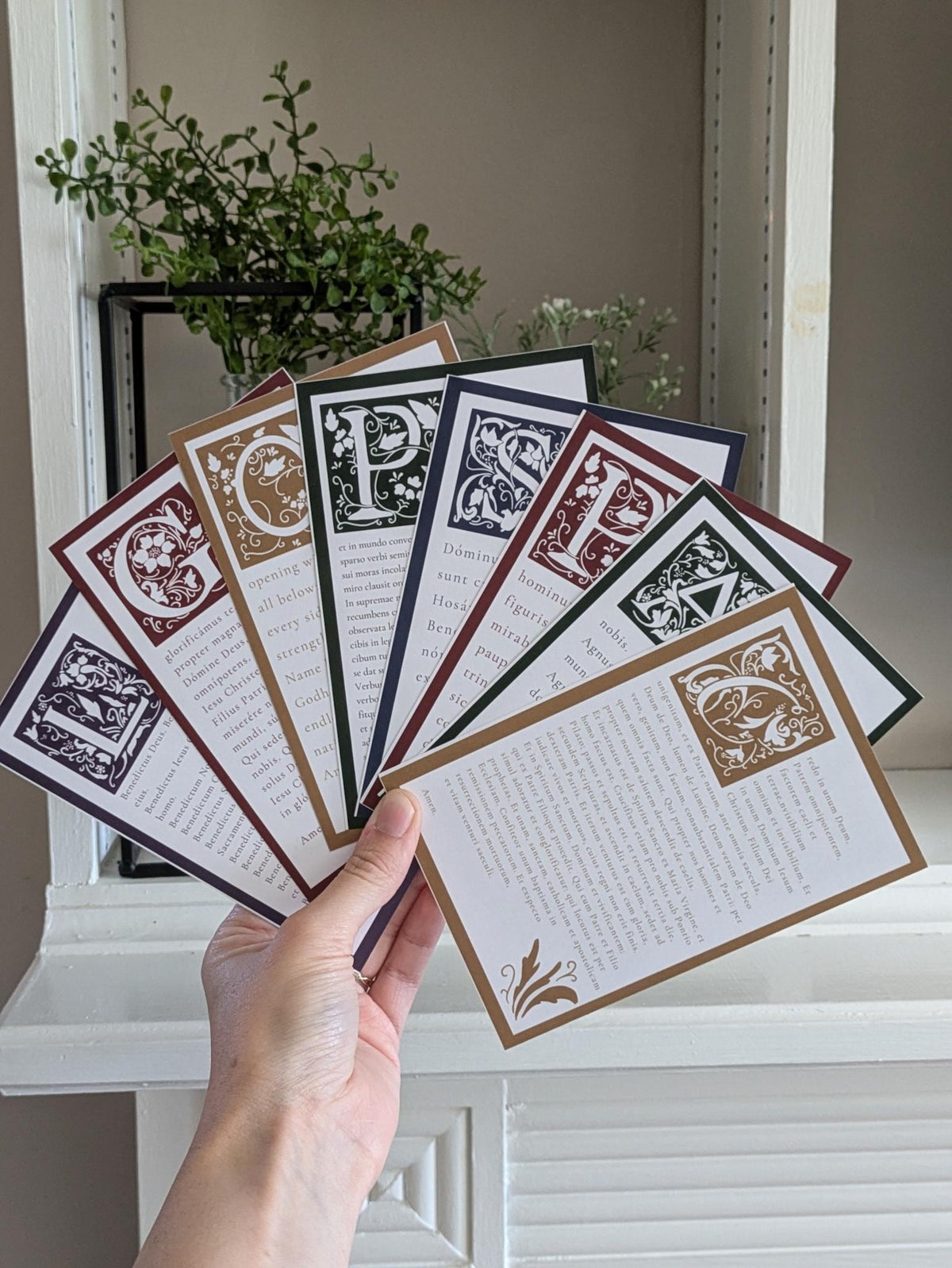 Mass and Adoration: Latin/English Prayer Cards