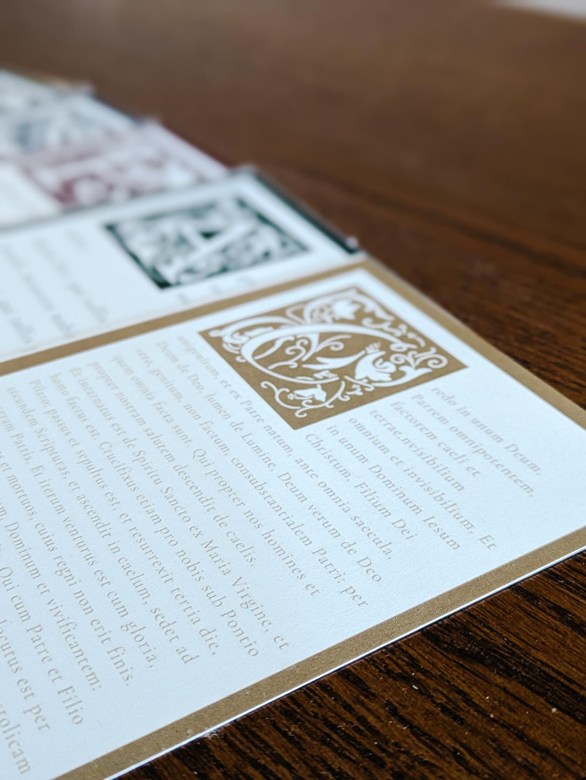 Mass and Adoration: Latin/English Prayer Cards