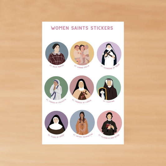 Women Saints Sticker Sheet