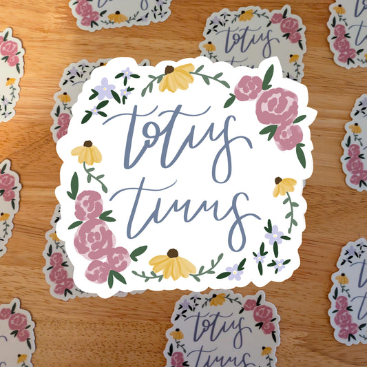 Totus Tuus Sticker: Catholic Marian Sticker