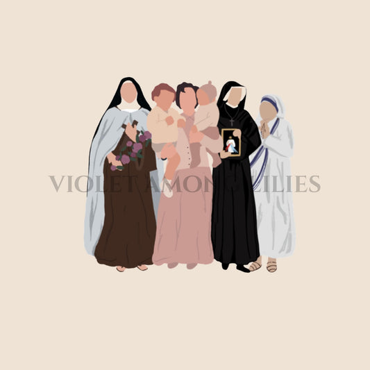 Catholic Saint Sticker Bundle: 9 Piece Catholic Gift Set