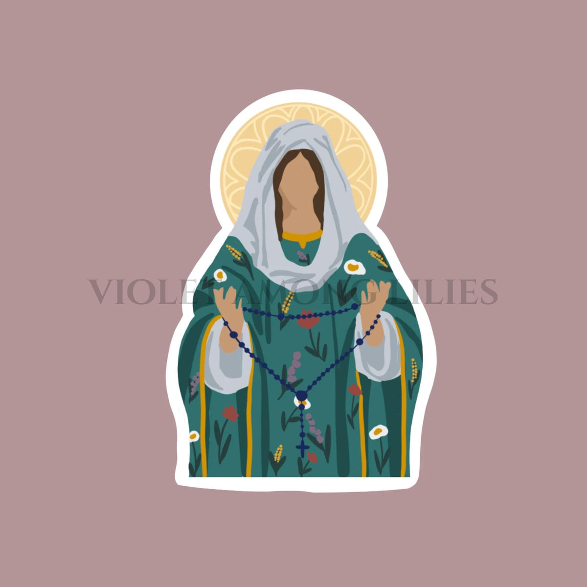 Our Lady of the Rosary Sticker