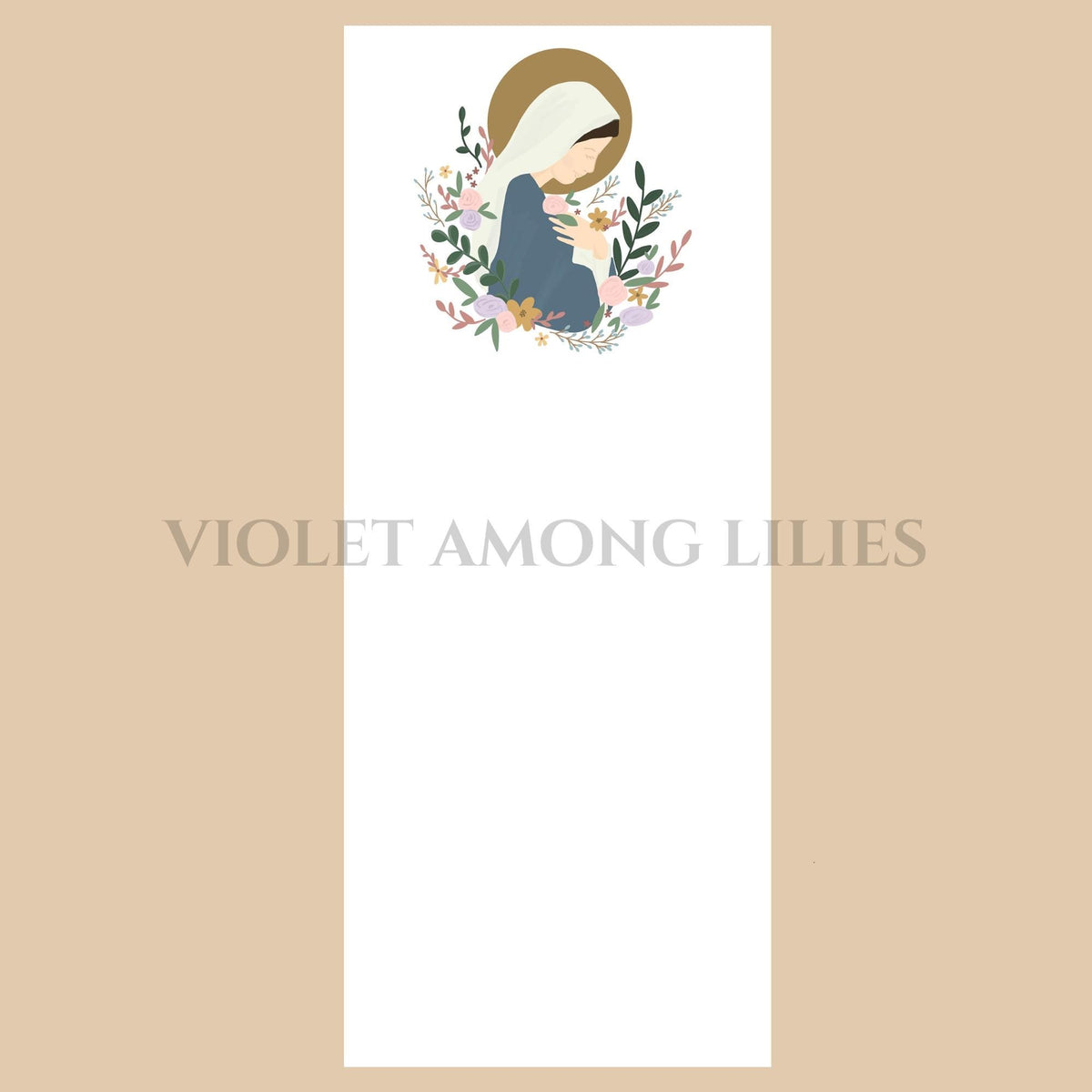 Rosa Mystica Notepad: Blessed Mother Stationery