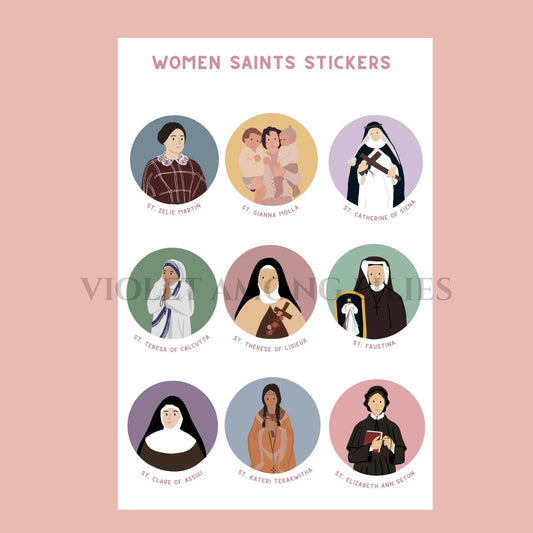Women Saints Sticker Sheet