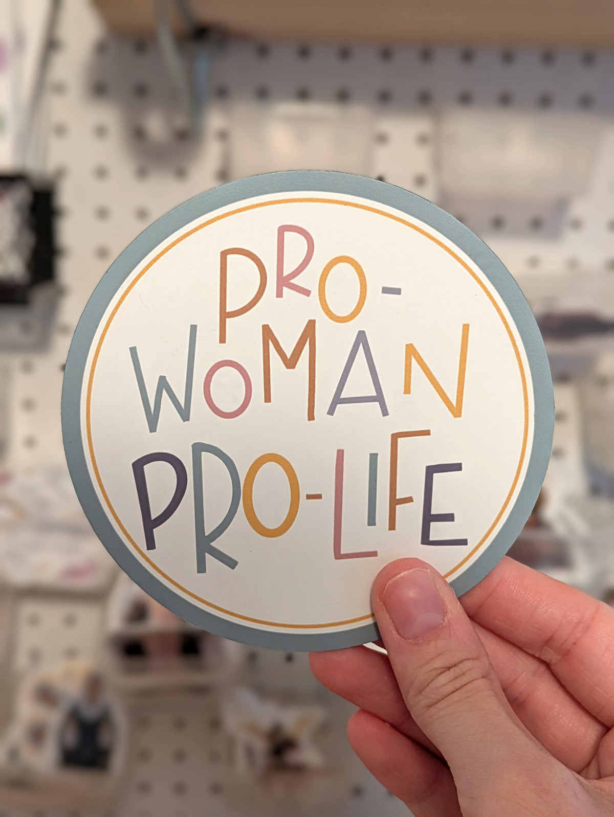 Pro-Woman, Pro-Life: Pro-Life Refrigerator Magnet and Car Magnet