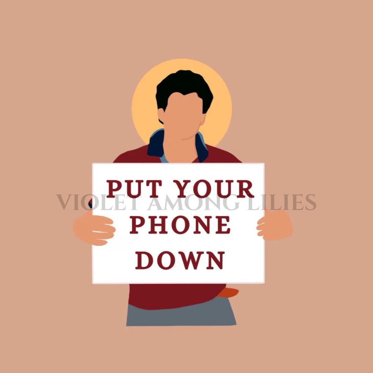 Carlo Acutis 'Put Your Phone Down' Sticker: Catholic saint sticker, confirmation gift, patron saint