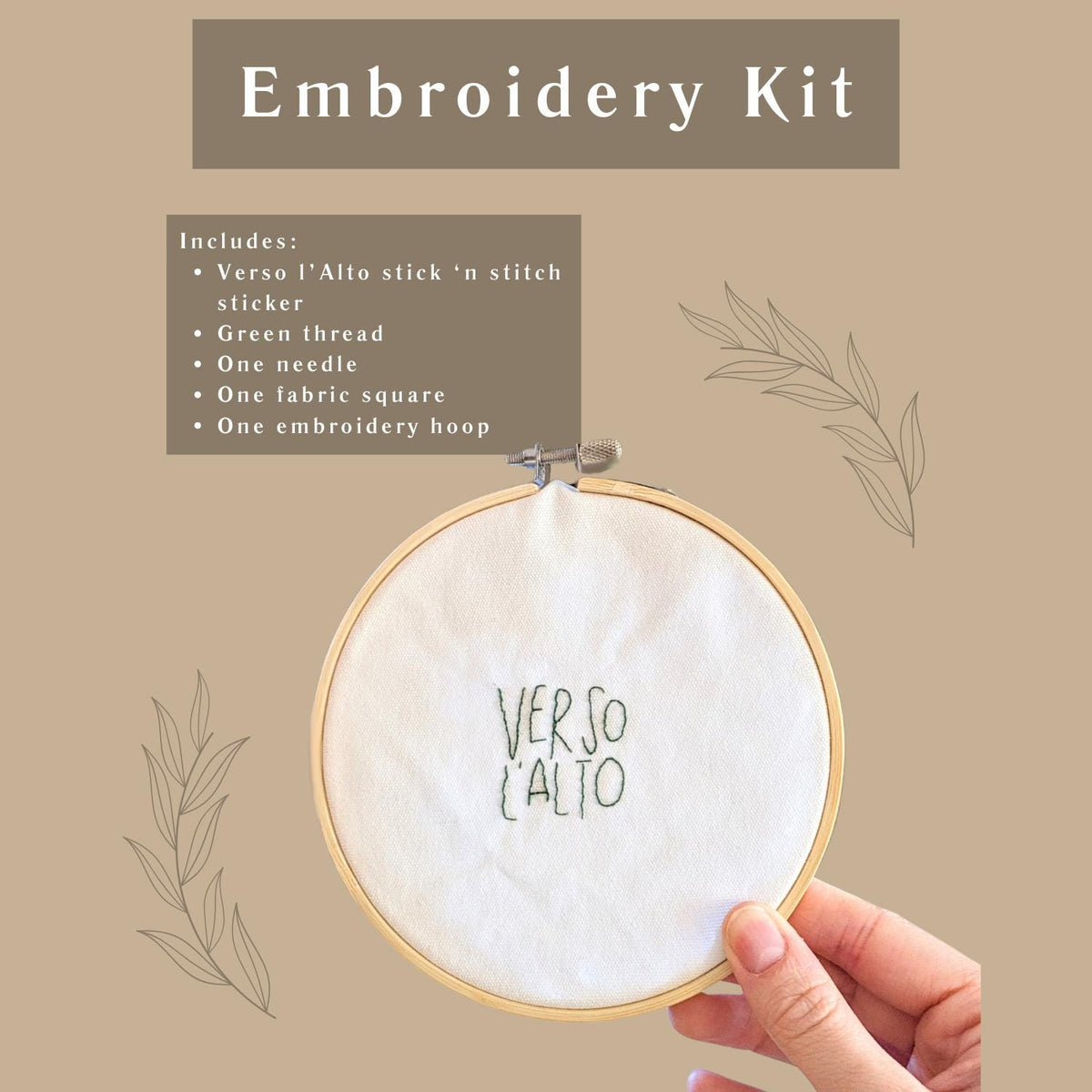Verso l'Alto : Pier Giorgio Catholic Embroidery Kit