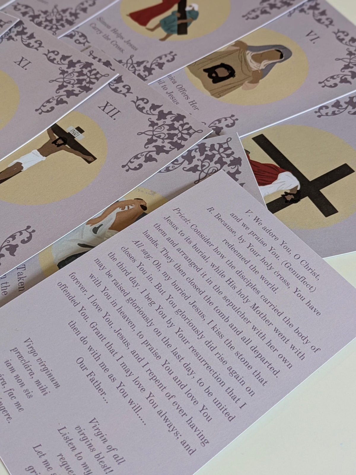 Stations of the Cross: Catholic Lenten Prayer Cards
