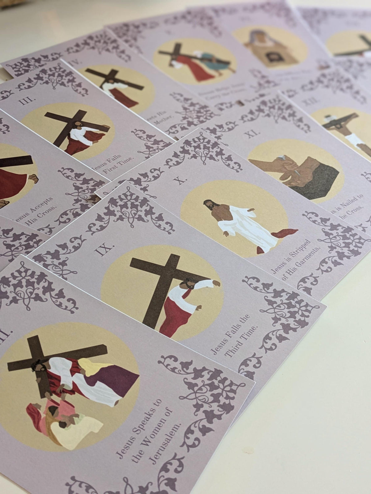 Stations of the Cross: Catholic Lenten Prayer Cards