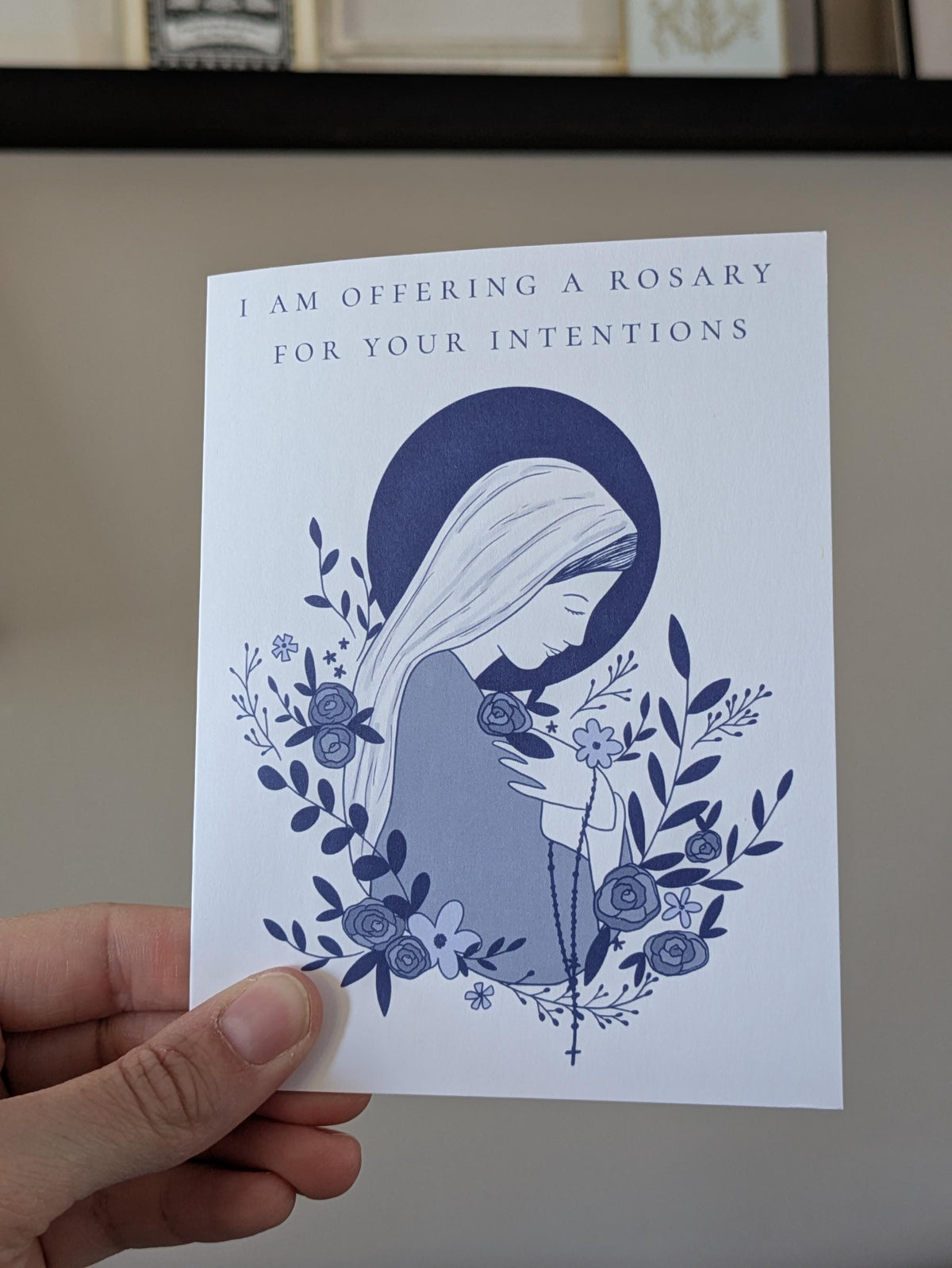 I Am Offering a Rosary For You: Catholic Blessed Mother Card